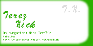 terez nick business card